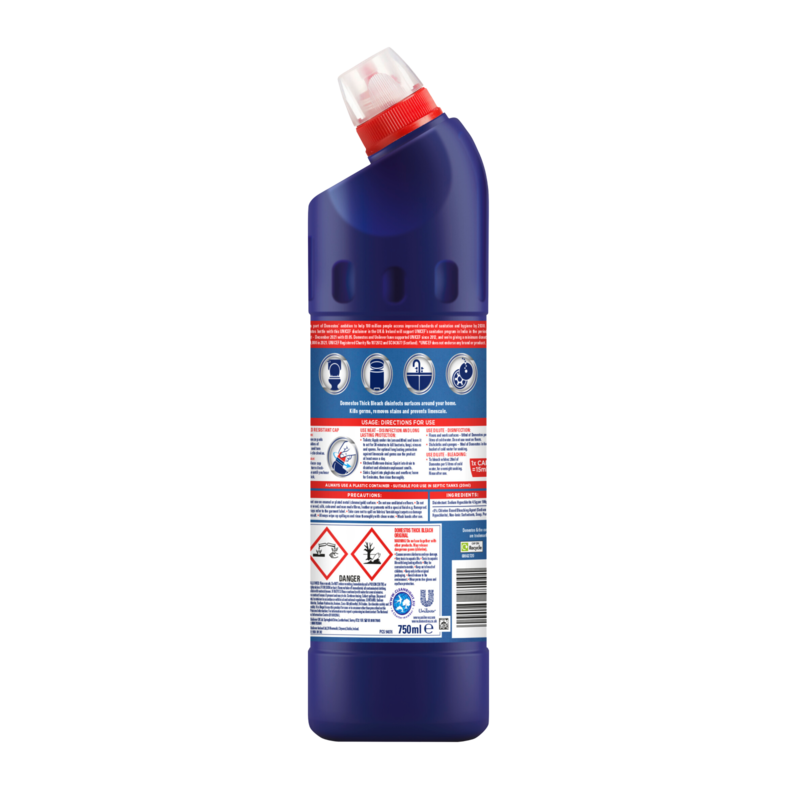 Domestos Thick Bleach Original, 750ml Home & Office fast delivery by