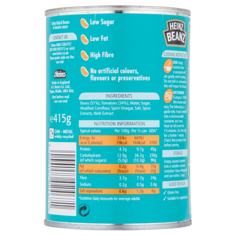 Heinz Baked Beans, 415g Food Cupboard fast delivery by App or Online