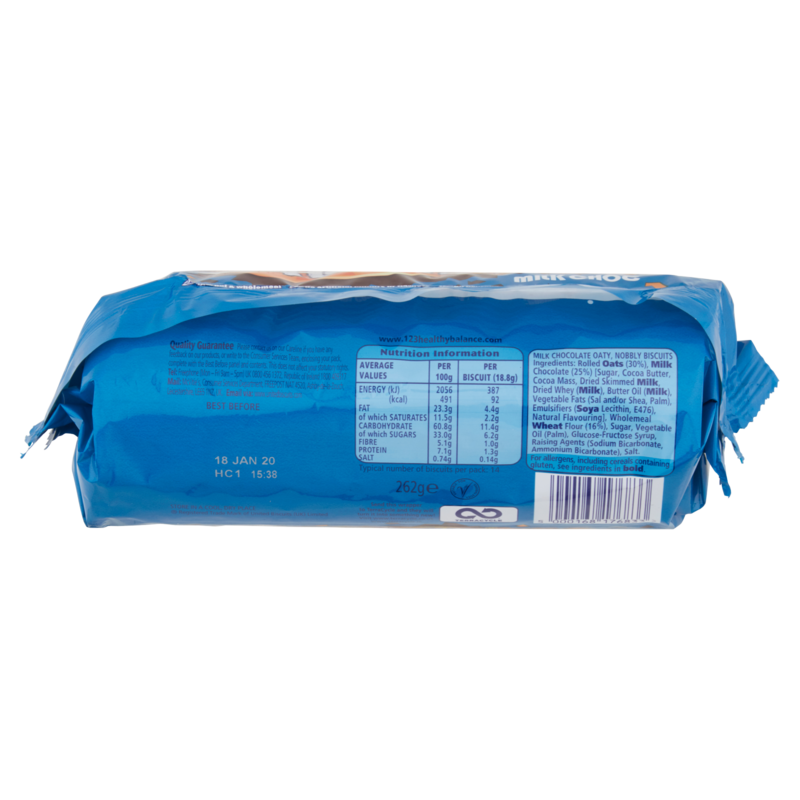 McVitie's Hobnobs Milk Chocolate, 262g Snacks fast delivery by App or