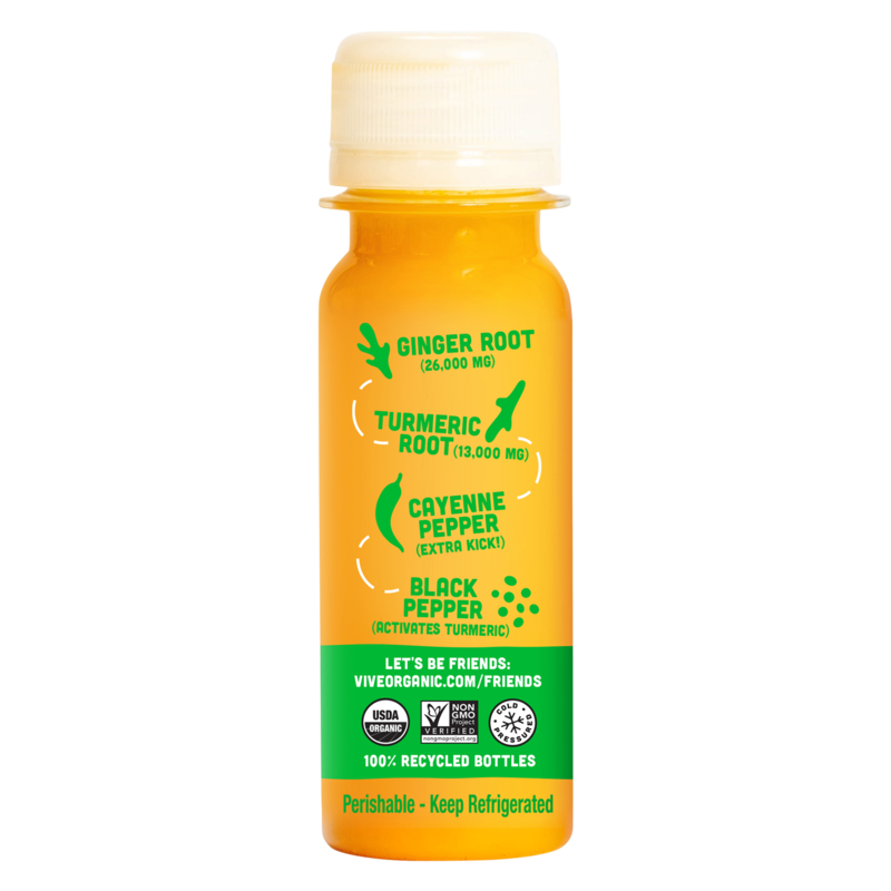 Vive Organic Immunity Boost Cayenne, Ginger & Turmeric Shot 2oz Btl