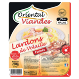 Lardons de Volaille Fumés Halal Oriental Viandes 2x100g