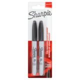 Sharpie Black Fine Point Permanent Markers, 2s