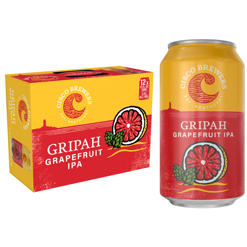 Cisco Brewers Gripah Grapefruit IPA 12pk 12oz Can 5.5 ABV Alcohol