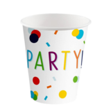 Confetti Birthday Paper Cups, 8 x 250ml