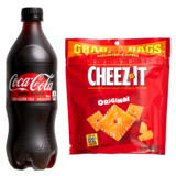 Coca-Cola Zero 20oz Btl and Cheez-It Original Baked Snack Crackers 7oz
