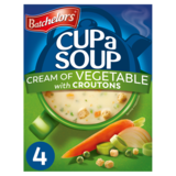 Batchelors Cup a Soup Cream of Vegetable with Croutons 4 Pack, 122g