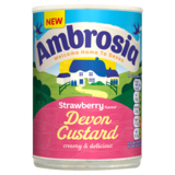 Ambrosia Strawberry Flavour Devon Custard, 400g