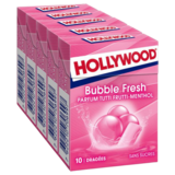 Chewing-gum Bubble Fresh Tutti Frutti Menthol Hollywood 70g