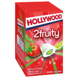 Chewing-gum 2Fruity Fraise Citron Hollywood 66g