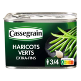 Haricots Verts Extra-fins Cassegrain 390g