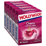 Chewing-gum Sans Sucre Goût Cerise Hollywood x5 70g