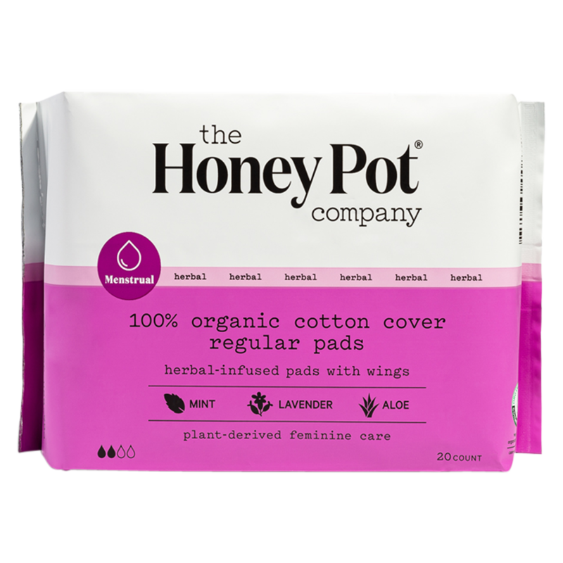The Honey Pot Regular Herbal Menstrual Pads 20ct delivered in minutes