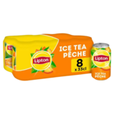 Boisson au Thé Glacé Pêche Lipton 8x33cl