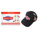 Limited Edition California Happy Dad Hard Seltzer Trucker Hat + (1) 12 pack Bundle