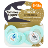 Tommee Tippee Moda Orthodontic Soothers 6-18m, 2pcs