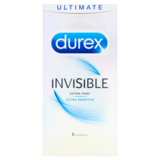 Durex Invisible Condoms, 6pcs