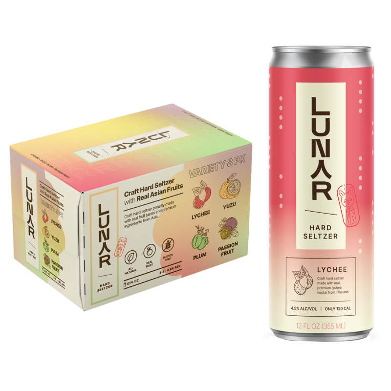 Lunar Hard Seltzer Variety Pack 8pk 12oz Can 4.7% ABV ...