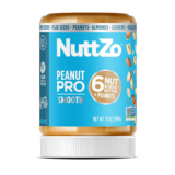 NUTTZO Nut Butters with Omega 3 Peanut Pro, Smooth, Natural 12 oz