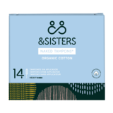 &Sisters Tampons Sans Applicateur Jour Coton Bio | Absorption Lourde, 14pcs