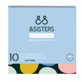 &Sisters Serviettes Hygiéniques Jour Coton Bio | Absorption Lourde, 10pcs
