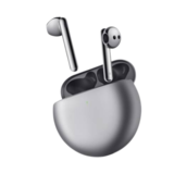 Huawei FreeBuds 4 Wireless Bluetooth Open-fit Earphones with Hybrid Active Noise Cancellation, High-Resolution Sound, Silver Frost, 1pcs