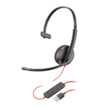 Plantronics Blackwire C3210 USB-A Black Headset, 1pcs