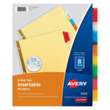 Avery Essentials Binder Dividers Multicolor 8ct