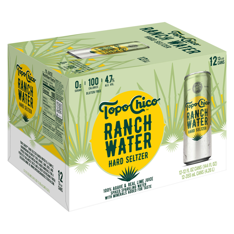 Topo Chico Ranch Water Hard Seltzer 12pk 12oz Cans 4.7 ABV Alcohol