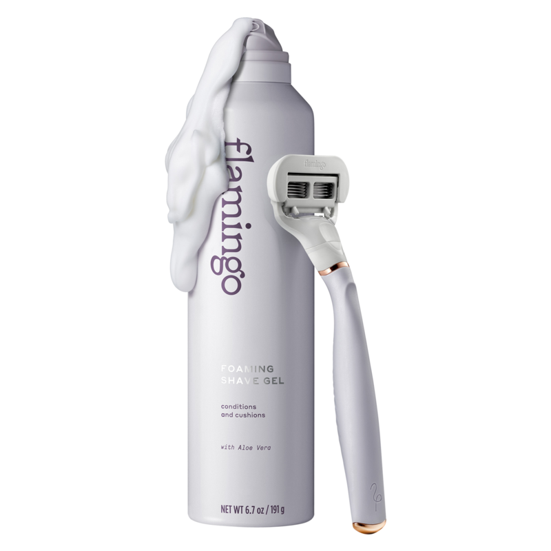 Flamingo Women's Foaming Shave Gel with Aloe Vera 6.7oz Bath & Beauty