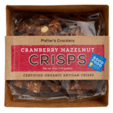 Potter's Crackers Cranberry Hazelnut Crisps 5.3oz