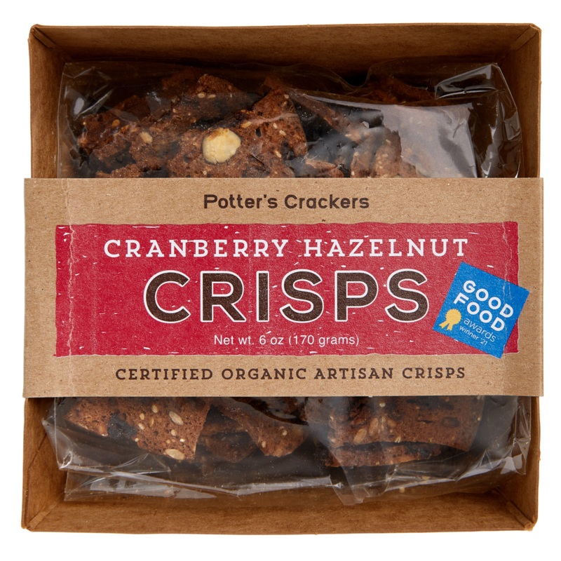Potter's Crackers Cranberry Hazelnut Crisps 5.3oz delivered in minutes