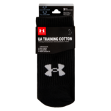Under Armor Adult Training Cotton Crew Socks Black 3pk Medium
