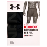 Under Armor Men's Tech Boxer 6in 2pk Black Medium