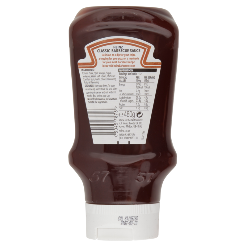 Heinz Classic BBQ Sauce, 480g Food Cupboard fast delivery by App or