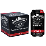 Jack Daniel's Cola Cocktail 4pk 12oz Can