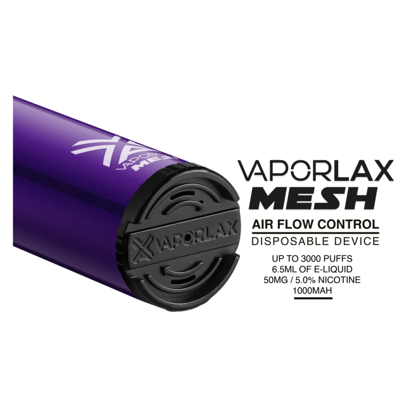 VaporLax Disposable Vape Crush Grape 50mg 6.5ml Smoke Shop fast