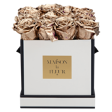 Maison La Fleur Square Classic Gold Roses 8-9ct