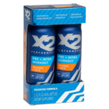 X2 Orange Pre-Workout Shot 60mL 2pk