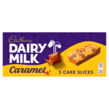 Cadbury Dairy Milk Caramel Cake Slices, 5s