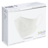 Petite KN95 Protective Mask - Monochrome Series - White (Pack of 5)