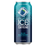 Sparkling Ice Blue Raspberry + Caffeine 16oz Can