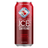 Sparkling Ice Cherry Vanilla Sparkling Water + Caffeine 16oz Can