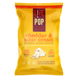 Live Love Pop Cheddar & Sour Cream Popcorn 4.4oz bag