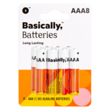 Basically, 8ct AAA Alkaline Batteries