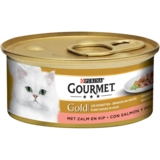 Purina Gourmet Gold aliments pour chat au saumon et poulet, 85g