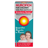 Nurofen Children Cold & Flu Suspension Strawberry, 100ml