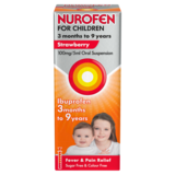 Nurofen Children Oral Suspension Strawberry 100ml, 100ml
