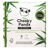 Cheeky Panda Toilet Tissue 200 Sheets 9 Rolls Bamboo 3ply 100% FSC, 9Rolls