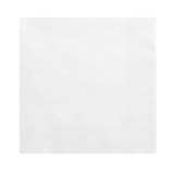 Serviettes 3 couches, blanc, 33x33cm, 20pcs