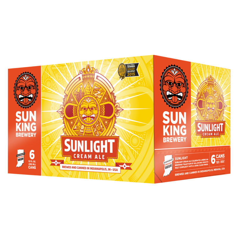 Sun King Sunlight Cream Ale 6pk 12oz Can 5.2 ABV Alcohol fast